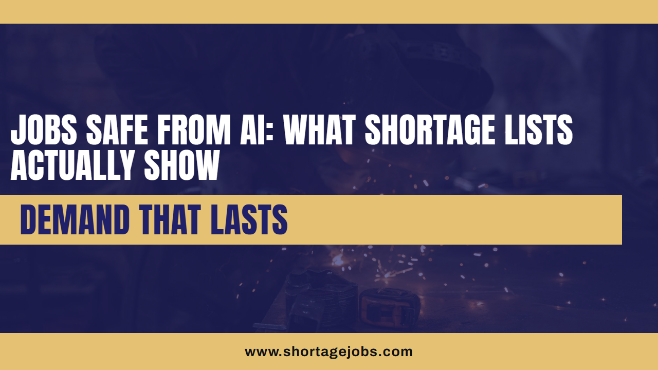 Jobs Safe From AI: What Shortage Lists Actually Show
