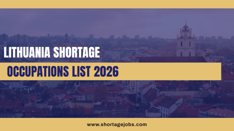 Vilnius, Lithuania, where many shortage occupation jobs are based
