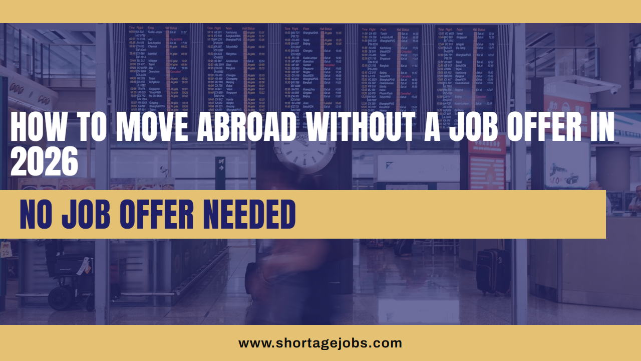 How to Move Abroad Without a Job Offer in 2026