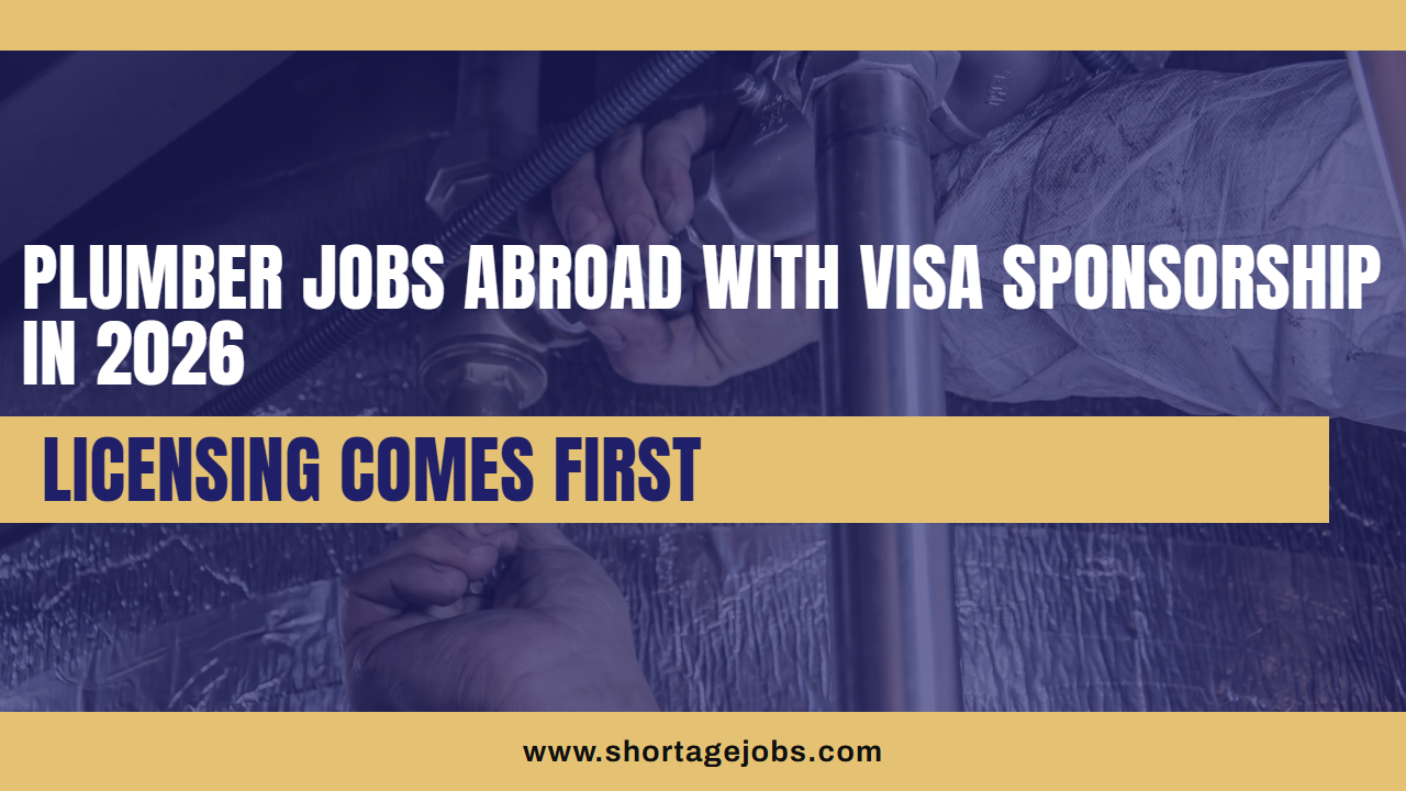Plumber Jobs Abroad With Visa Sponsorship in 2026